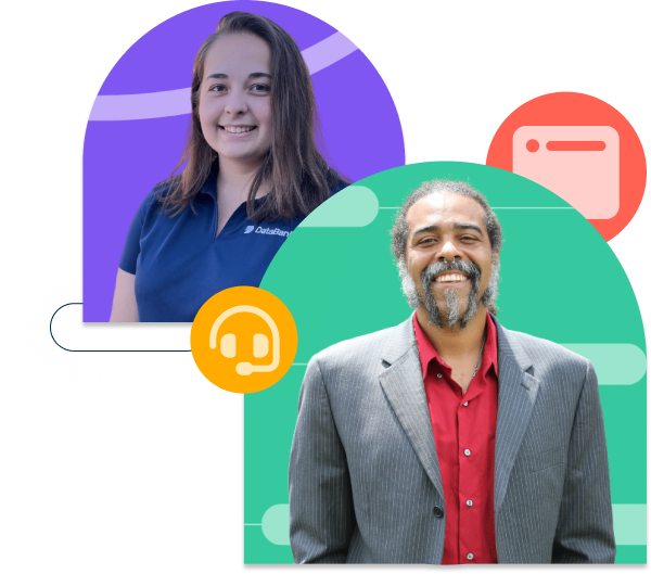 Two DataBankers from the Technical Support Team