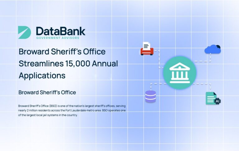 DataBank case study featured image: Broward Sheriff's Office streamlines 15,000 annual applications